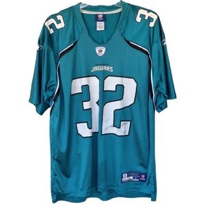 $150 Vintage Maurice JONES-DREW 32 Jaguars Reebok ESPN NFL Football Jersey Large